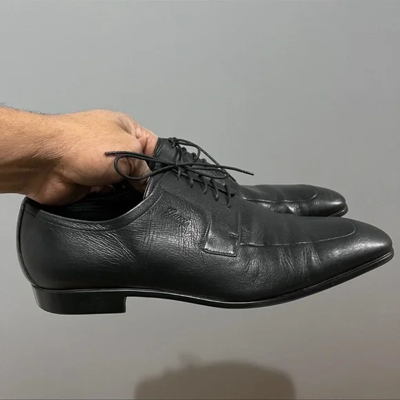 Nice Classic Gucci Derby Lace-ups. Black Sz 10 - Picture 4 of 11